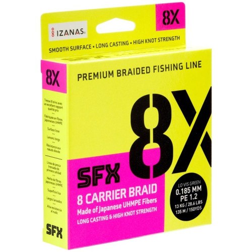 Sufix SFX 8x Hot Yellow Snøre 270m