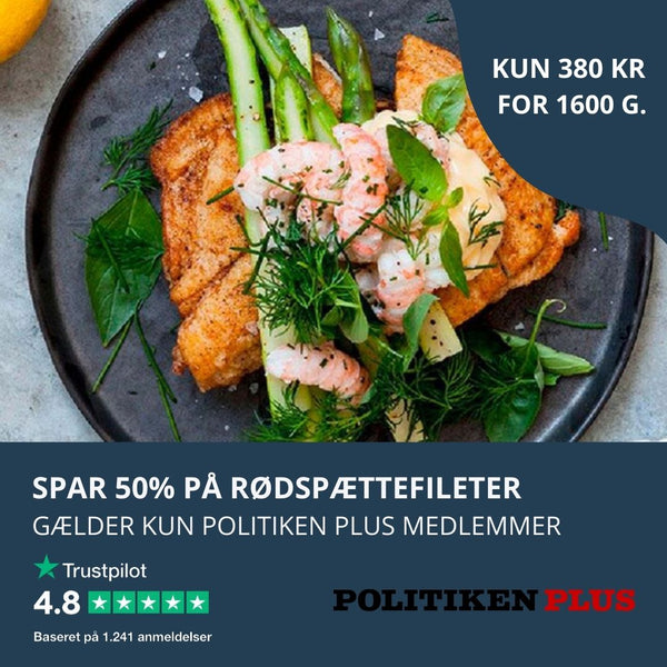50% Rabat på Friske Rødspættefileter