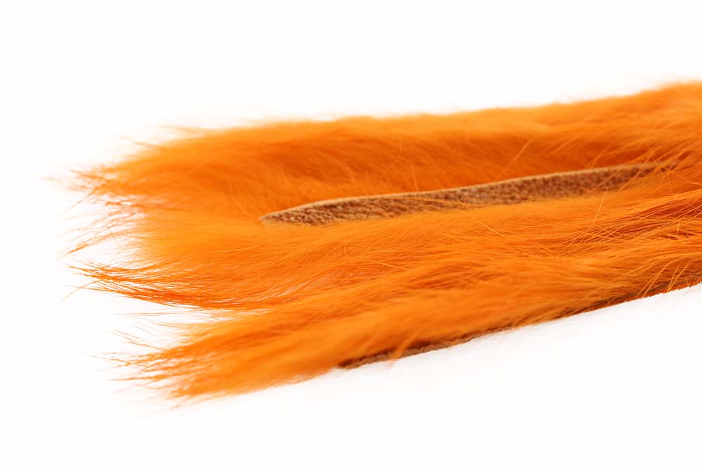 3 mm Kanin Zonkerstrip Burnt Orange fra The Fly Co.