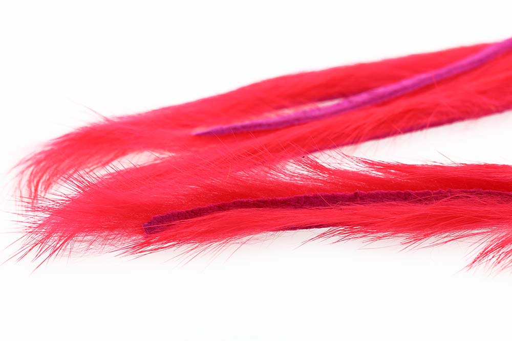 3 Mm Kanin Zonkerstrimmel Fl. Rød fra The Fly Co.