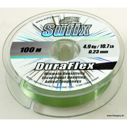 Sufix Duraflex 100m Lo Vis Grøn Snøre