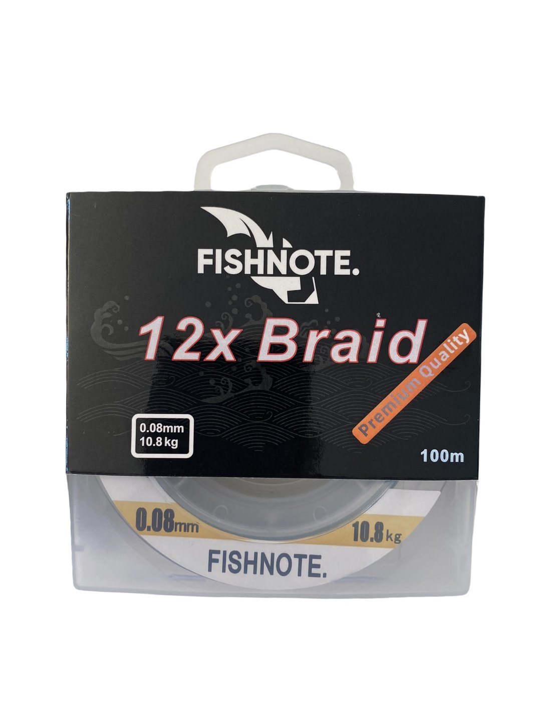 Fishnote 12x Premium Snøre 0,15mm 16,9kg