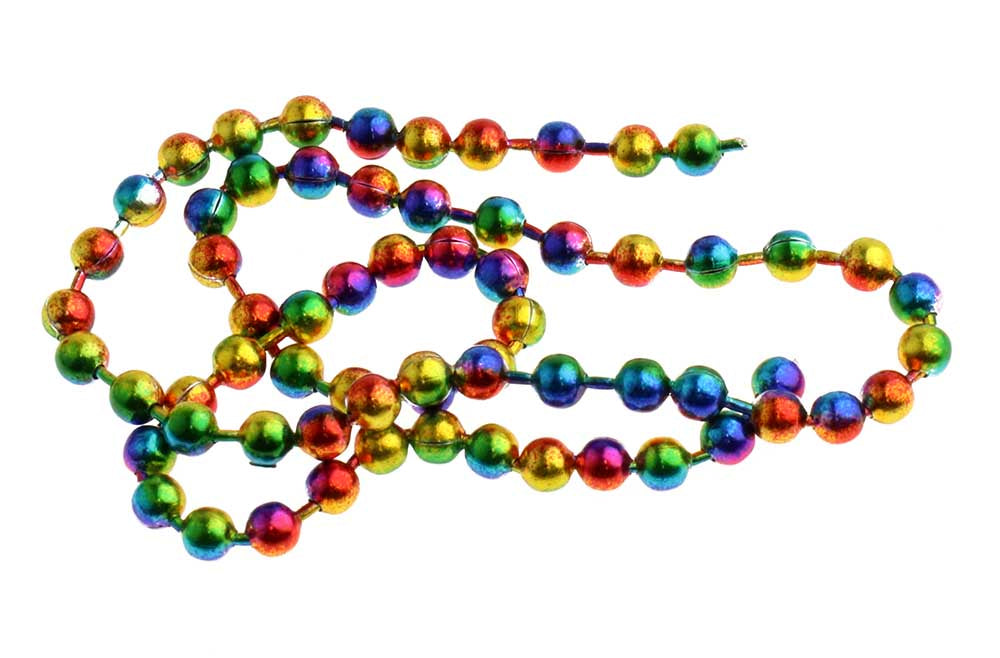 Beadchain Eyes Metallic Rainbow   (m) fra Hareline