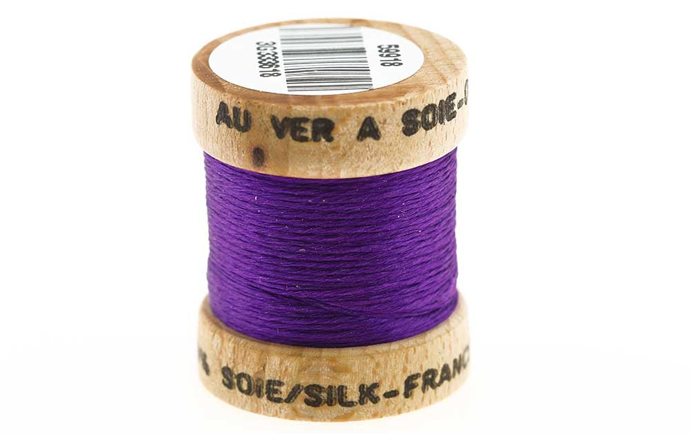 100% Ren Fransk Silke Lilla fra The Fly Co.