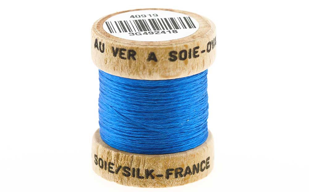 100% Pure French Silk   Silver Doctor Blue fra The Fly Co.