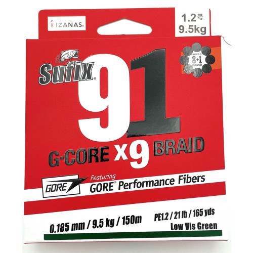 Sufix 91 G Core X9 150m Snøre