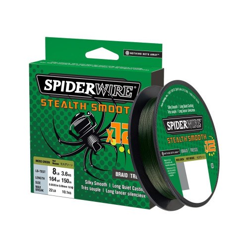 Spiderwire Stealth Smooth X12 Grøn 150m Snøre