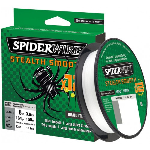 Spiderwire Stealth Smooth X12 Hvid 2000m Snøre