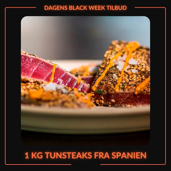 Dagens Black Week Tilbud: 1 Kg Tunsteaks fra Kystfisken